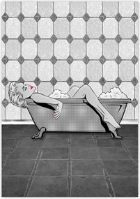 Poszterek 70x100 Marylin Monroe a kádban