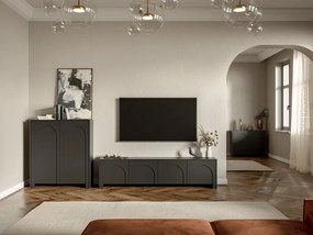 ARCO AR05 KOMODA WYSOKA 2D CZARNY/CZARNY 5W