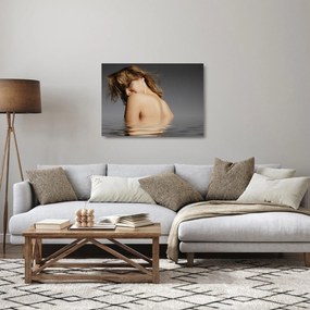 Fürdő nő képe (üvegen) (70x50 cm)
