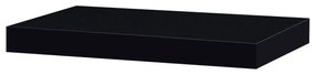 Fali polc P-023 BK fekete magas fényű, 40 x 24 x 4 cm