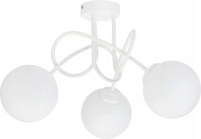 Mennyezeti Lámpa Függő Plafon Loft Göndör Üveg Lámpabúra Gömb 3 x E27