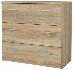 GARBO 3 komód, sonoma tölgy