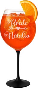 Nagy borospohár Aperol Spritz gravírozással Ajándék Lánybúcsú