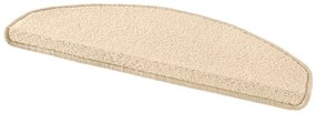 Fancy 15 db-os krémszínű lépcsőszőnyeg szett, 23 x 65 cm - Hanse Home