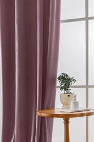 Világoslila VELVET sötétítő függöny 140x270 cm Felfüggesztés: Hullámos sínszalag