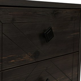 Luna Dark Brown éjjeliszekrény