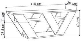 TV szekrény Pipralla - Anthracite