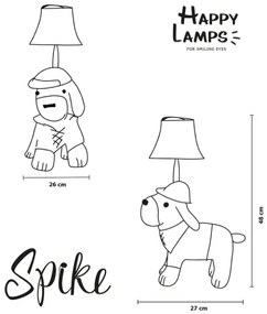 Happy Lamps - SPIKE LED gyerek asztali lámpa 5,4W/230V vadászkutya