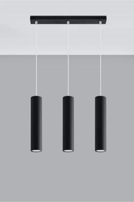Fekete fém függőlámpa Castro – Sollux