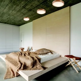 Mennyezeti lámpa OAK SLIM 2xE27/60W/230V tölgy átm. 37 cm