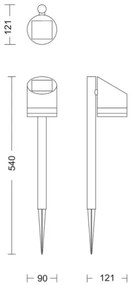 Philips - LED Napelemes lámpa FYCE LED/1,5W/3,7V 1200 mAh IP44