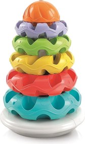 Színes piramis Stacking Rings építőjáték 5 db-os Clementoni