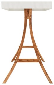 tömör lucfenyő baldachinos hintapad tíkfa kivitelezéssel