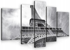 Vászon Falikép Eiffel-torony Párizs Hálószoba 5 Részes 170x100