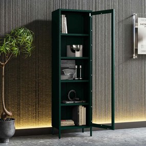 LUIGI vitrin, 500 x 1800 x 350 mm, Modern: palackzöld