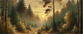 Kép - Napfény az erdőben (120x50 cm)