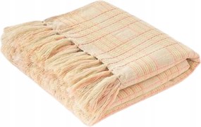 Boho Fonott Ágytakaró Kétoldalas Rojtokkal 130x170