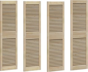 vidaXL Széfajtó 4 pcs Természetes 140,5 x 2,1 x 39,5 cm Tömör fenyőfa