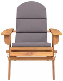tömör akácfa Adirondack kerti szék párnával