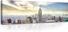 Vászonkép 145x45 Empire State – városi realizmus egy modern dolgozószobába