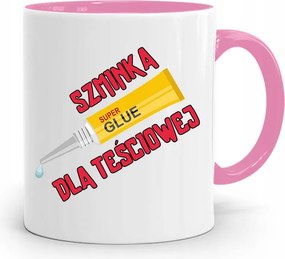 Rózsaszín Ajándék Rúzs Bögre Anyósnak, fényképes nyomattal