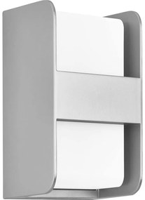 Telefunken 321004TF - Kültéri fali lámpa 1xE27/12W/230V IP44 ezüst