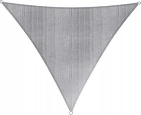 Lumaland napellenző háromszög 3x3x3m világosszürke, rögzítőkötéllel