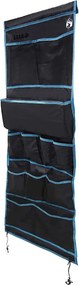 vidaXL Tárolótáska tárolóval Fekete és Kék 161 x 58,5 cm oxford