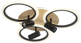 LED állítható mennyezeti lámpa LED/70W/230V 3000-6500K fekete/barna + DO