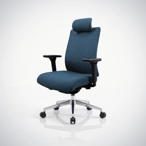 Ergonómikus, forgó irodai szék, sötétkék: VECTOR