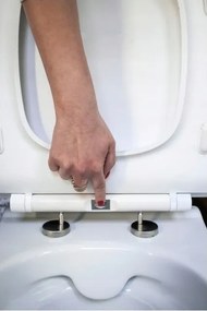 Cersanit City Oval, antibakteriális SLIM hőre lágyuló WC-ülőke, fehér, K98-0146