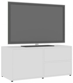 fehér szerelt fa TV-szekrény 80 x 34 x 36 cm