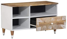 tömör mangófa TV-szekrény80x33,5x46 cm