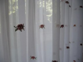 Johanna Fehér Organza függöny 250 x 300 cm virágos