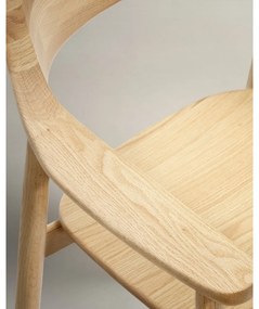 Natúr színű tölgyfa étkezőszék Fondes – Kave Home