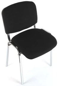 Viva N konferencia szék, króm lábak, fekete
