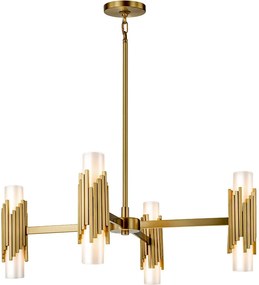 Elstead lighting klasszikus csillár marvele sárgaréz opál elsmarvele8-ab-opal