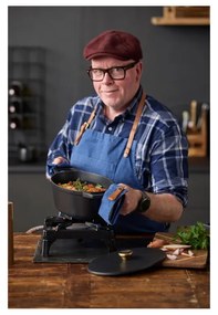 Indukciós tűzhelyhez alkalmas öntöttvas edény fedővel 3,8 l – Holm