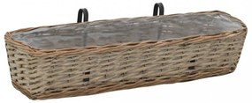 2 db fonott virágtartó PE béléssel 80 cm