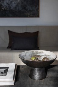 Fekete-elefántcsont színű kőedény tál ø 31,5 cm By Hand – Mette Ditmer Denmark