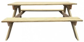 fa piknik asztal 150 x 135 x 71,5 cm