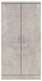 betonszürke szerelt fa cipőszekrény 55 x 35 x 108 cm