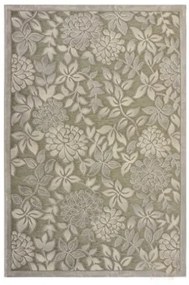 Madeleine 3D virágmintás szőnyeg 200 x 300 cm akril pamut bézs