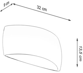 Sollux SL.1025 - Fali lámpa PONTIUS 1xG9/40W/230V fényes fehér