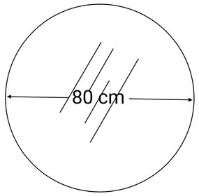 Tripoli 80 kerek tükör