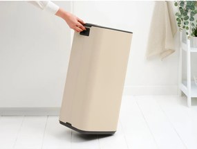 Bézs acél pedálos szemetes 30 l Bo – Brabantia