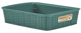 STEFANPLAST Kosár Elegance M, 25x19,5x6cm, zöld-szürke