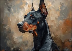 Kép - Dobrman portréja (70x50 cm)