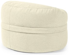 Krémszínű buklé gyerek babzsákfotel Roll 80 – SLOWDOWN