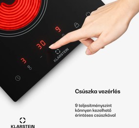 Klarstein VariCook Domino, indukciós főzőlap, 2 főzőlap, 3000 W